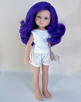 Кукла Мар, фиолетовые волосы, 34 см, в пижаме, НОВИНКА 2023 (Арт.13218)
